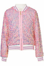 Load image into Gallery viewer, LS IRIDESCENT SEQUIN BOMBER
