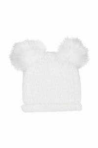 CHENILLE DOUBLE POM HAT