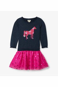 FLORAL HORSE TULLE DRESS