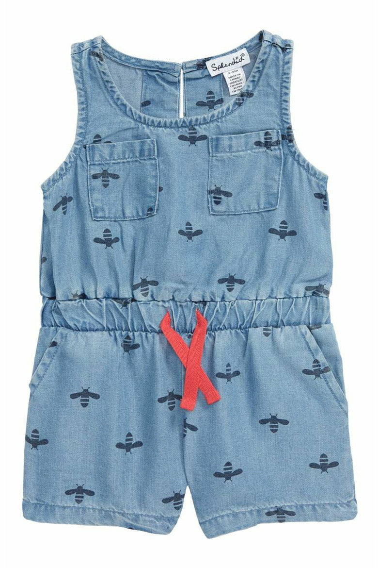 BABY SCATTER BEES ROMPER
