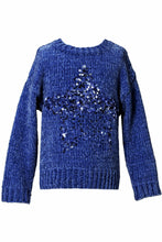 Load image into Gallery viewer, LS SEQUIN STAR CHENILLE SWTR
