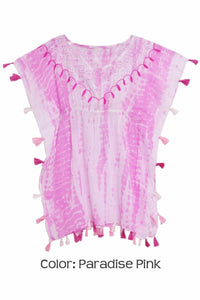 CS TIE DYE EMBROIDERED COVER-UP