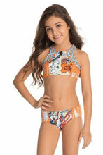 Load image into Gallery viewer, TWO PIECE STARRY NIGHT HALTER TOP AND SURF BOTTOM
