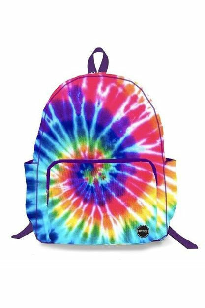 PRIMARY TIE DYE CANVAS BACKPACK