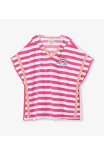 Load image into Gallery viewer, CAP SLEEVE TODDLER RAINBOW DETAIL COVER-UP
