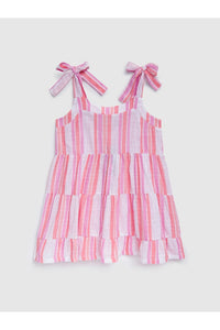 SL TOD SMOCKED STRIPE DRESS